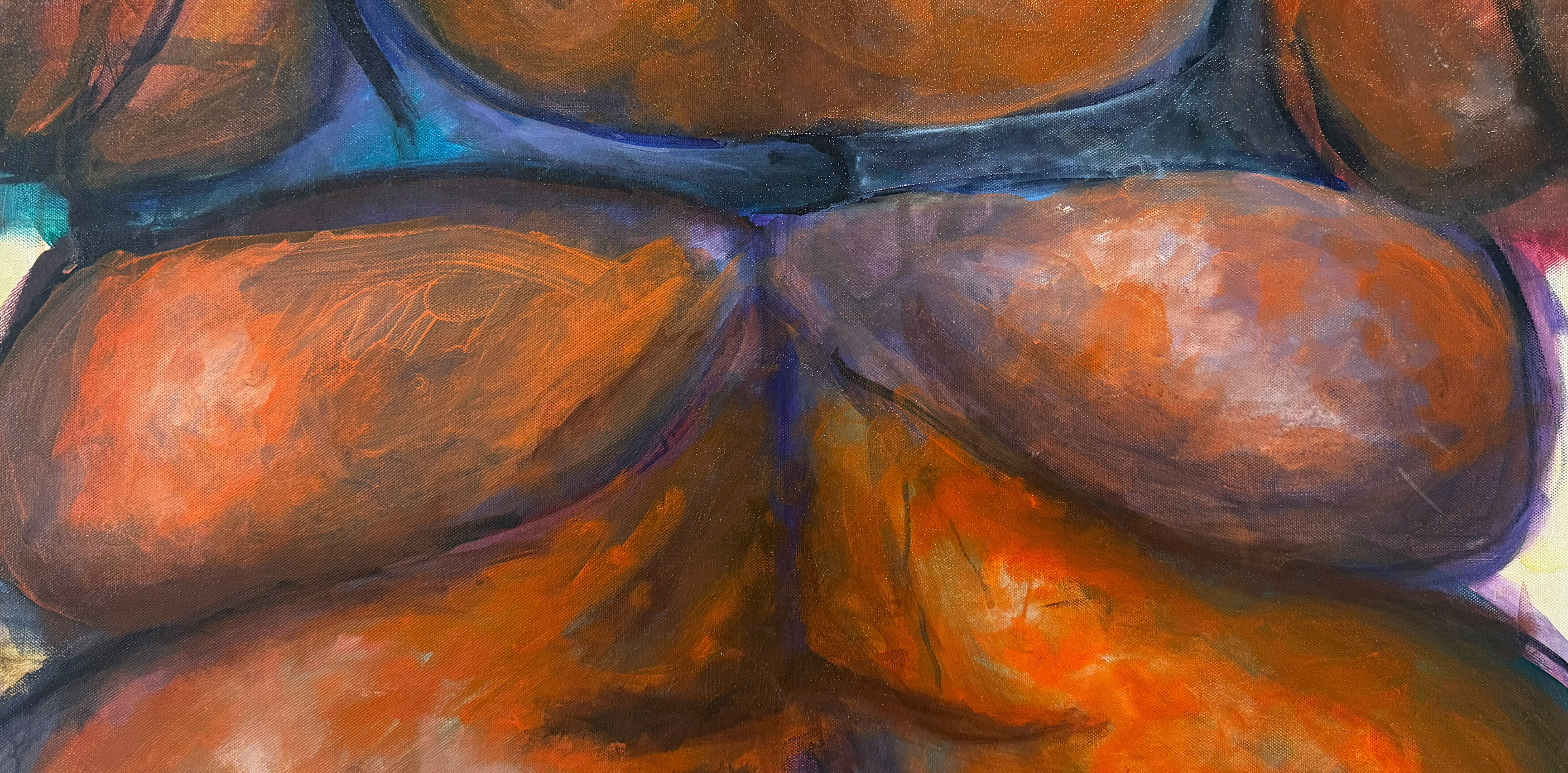 painting of back rolls